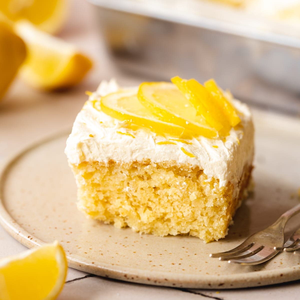 Gâteau citron drizzle