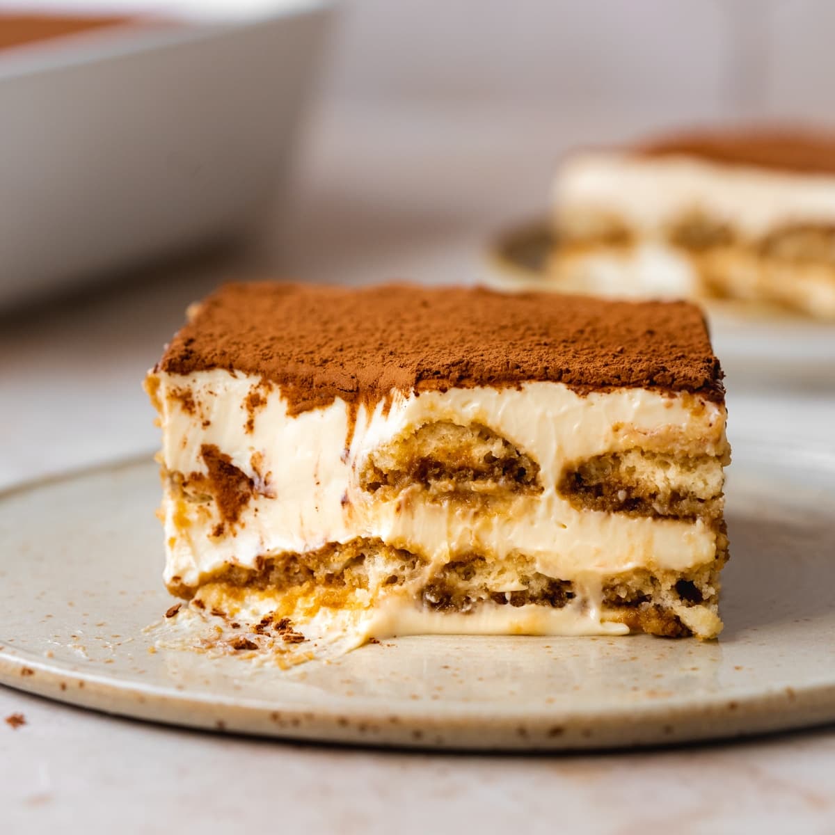 Tiramisu vegan au café