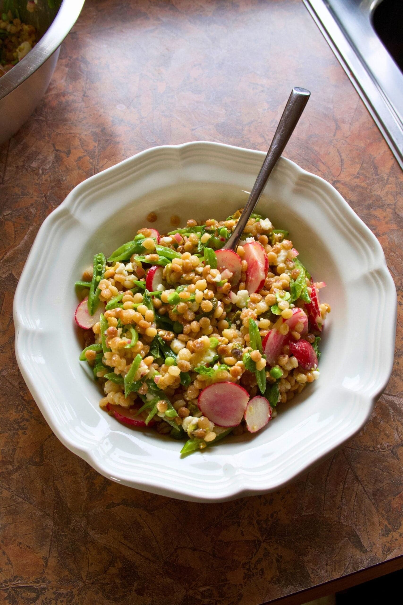 Salade perles de couscous printanière